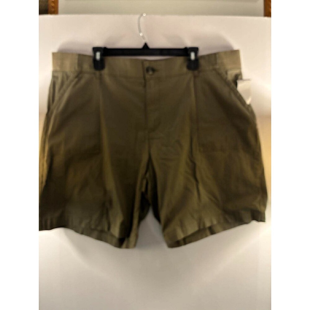 Lee Utility Work Shorts Womens 22M Olive Green Cotton Casual Pockets‎